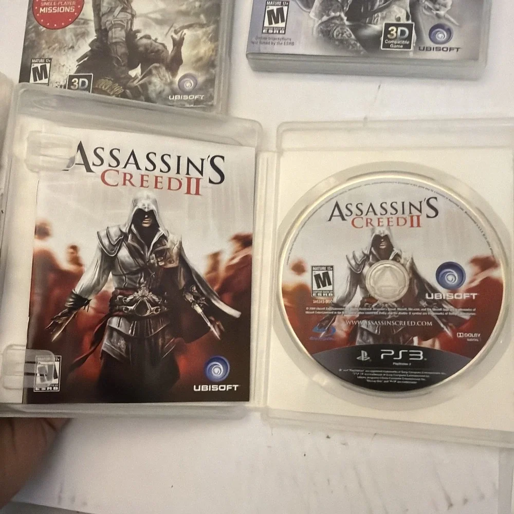Assassin's Creed PS3 Lot: I, II, III,  & Revelations - Complete CIB Game